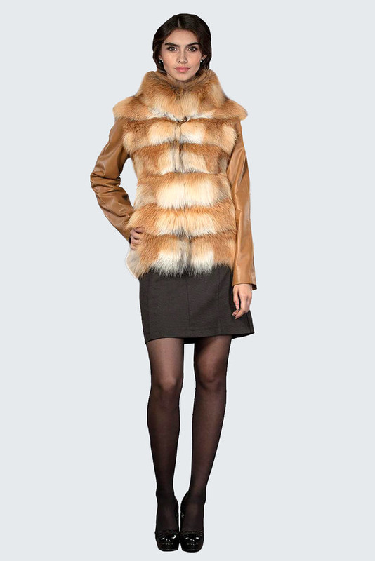 Шубы из лисы фото